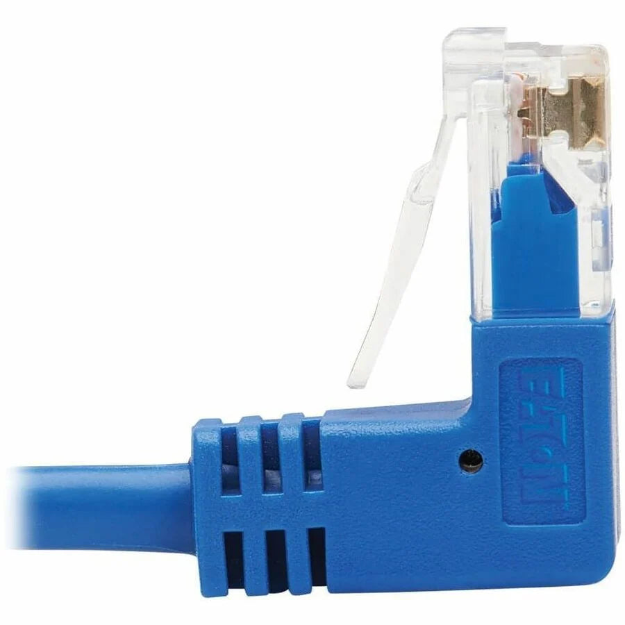 Eaton Tripp Lite Series Up/Down-Angle Cat6 Gigabit Molded Slim UTP Ethernet Cable (RJ45 Up-Angle M to RJ45 Down-Angle M), Blue, 5 ft. (1.52 m)