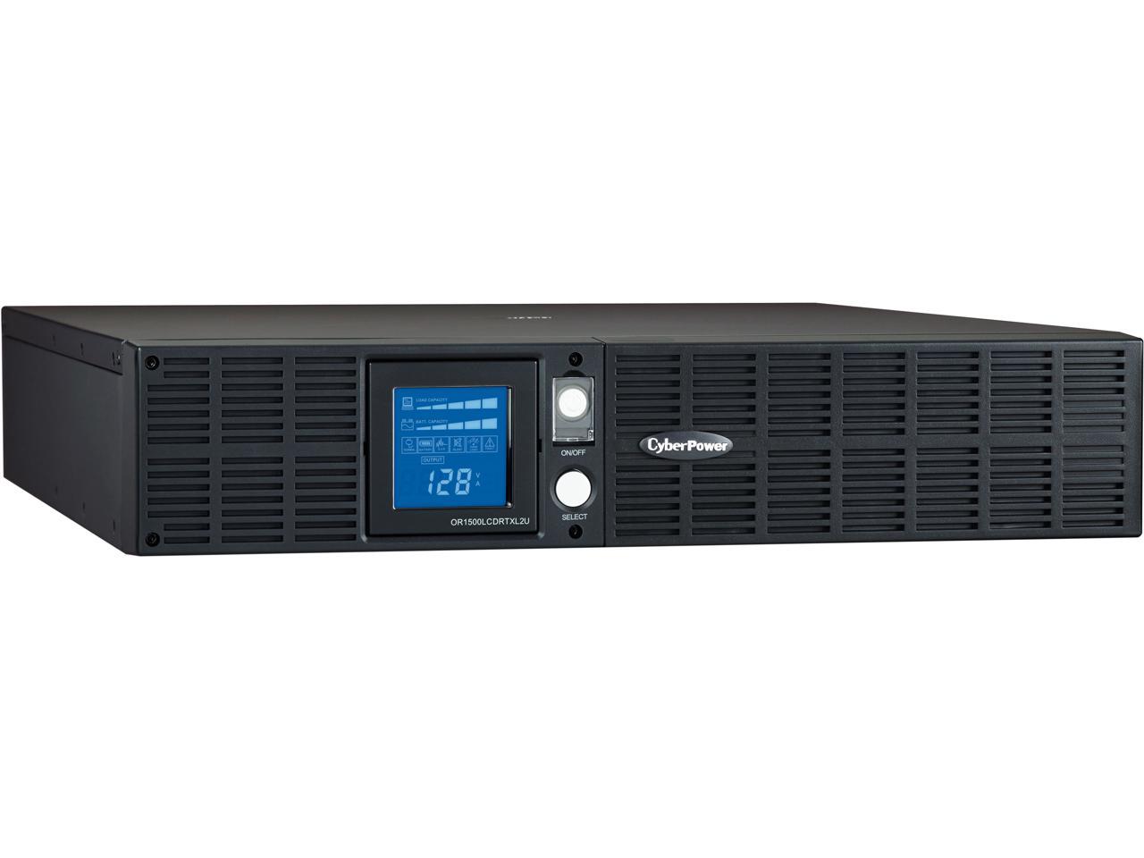 CyberPower Smart App LCD 1500 VA 1125 Watts 2U 8 Outlets UPS - OR1500LCDRTXL2U