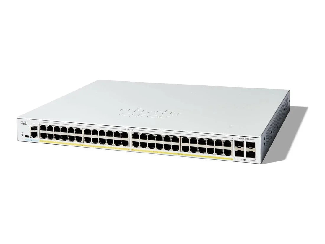 Cisco C1200-48P-4G Catalyst 1200 48-Port PoE+ Layer 3 Smart Managed Gigabit Ethernet Switch