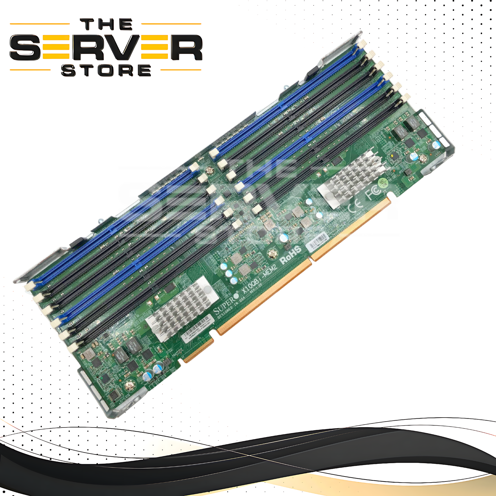 Supermicro X10QBi-MEM2 Memory Expansion Board. Featuring 12x DDR4 DIMM Slots. Designed for Supermicro X10QBi Motherboards. P/N: X10QBi-MEM2.
