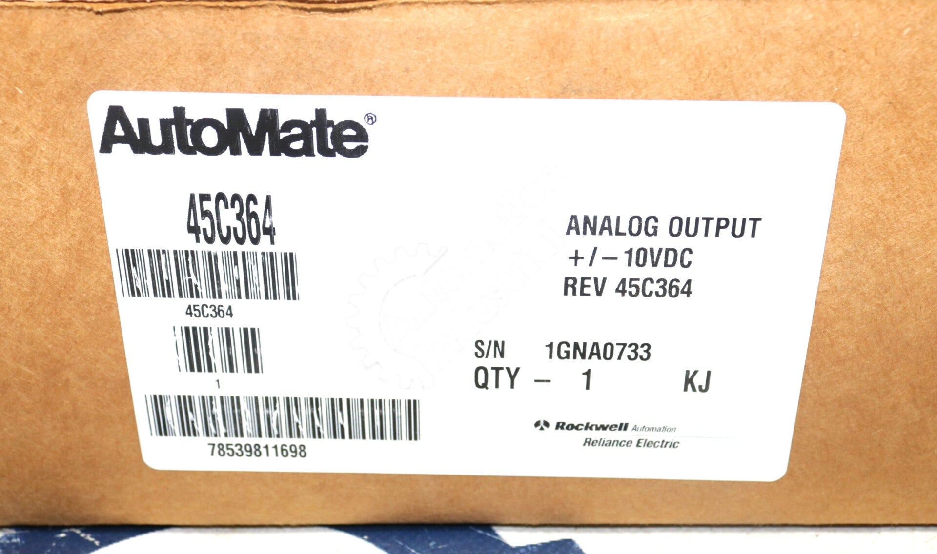 45C364 By Reliance Electric +/-10VDC 8-Channel Analog Output Module