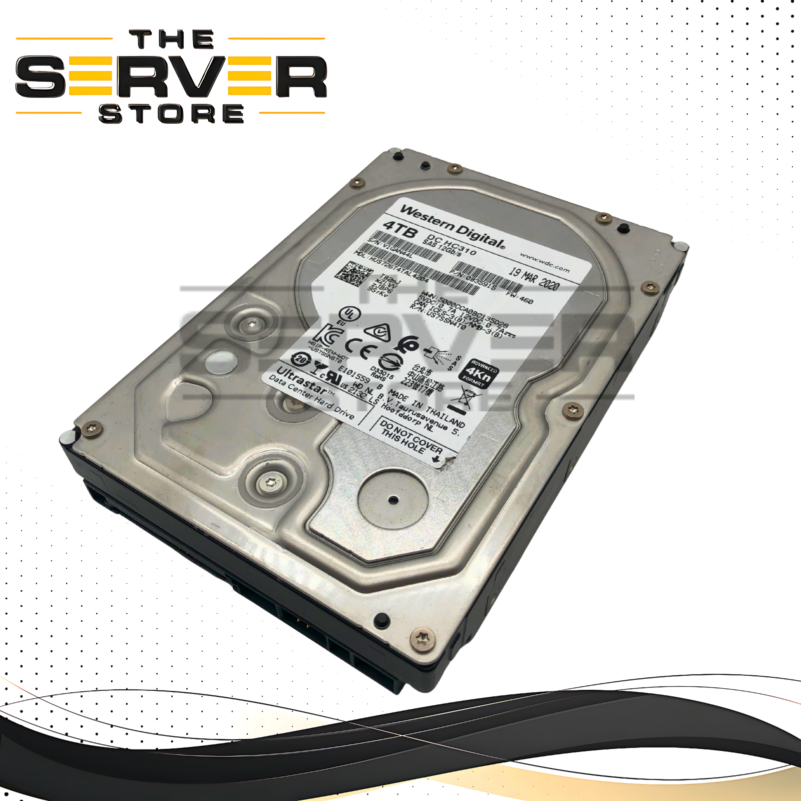 WD Ultrastar DC HC310 4TB 7.2K 12G SAS 3.5" 4Kn HDD 0B35915 HUS726T4TAL4204