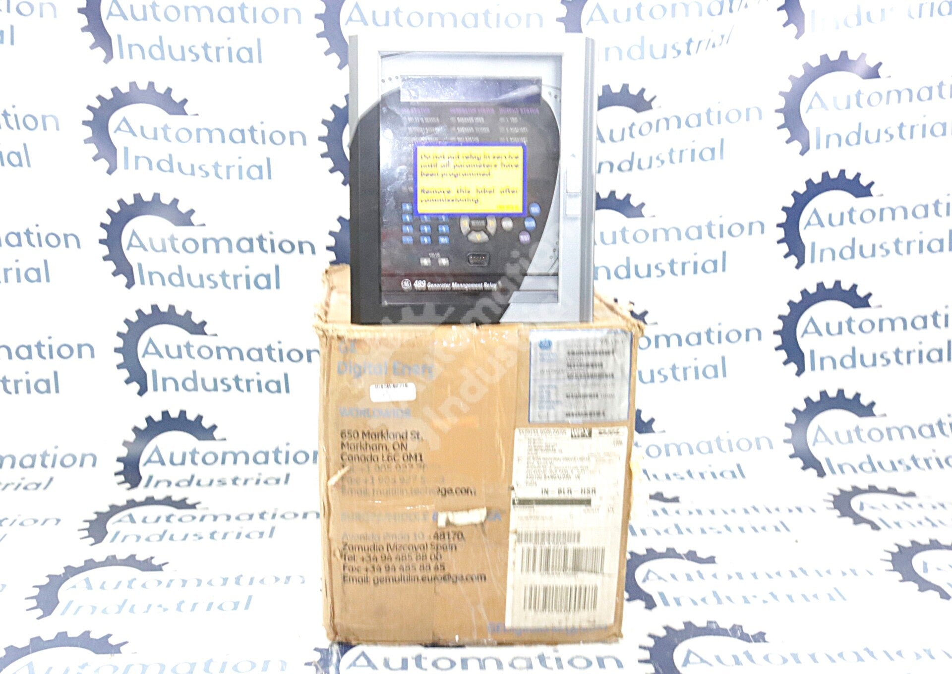 489-P1-HI-A20-T By GE Multilin 1A Phase CT w Ethernet Generator Mgmt Relay NSFP
