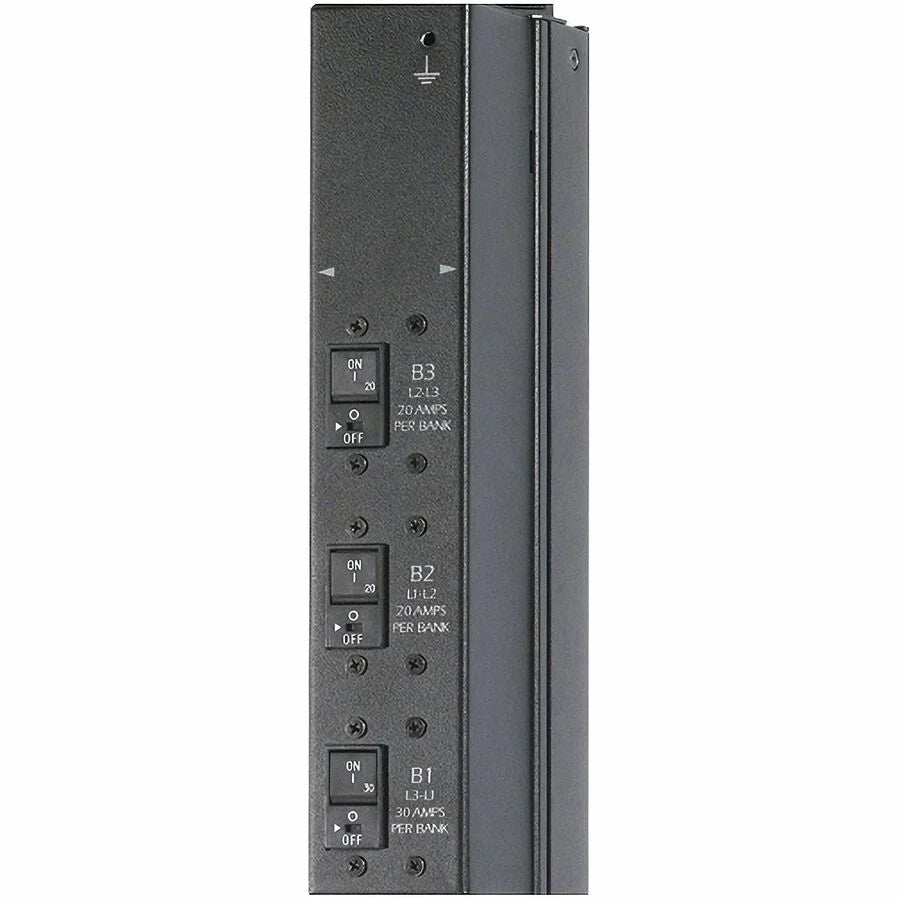APC NetShelter Basic Rack PDU, Zero U, 14.4kW, 208V, 24 C13, 4 C19, 2 NEMA L6-30R outlet, 3ft input Cord