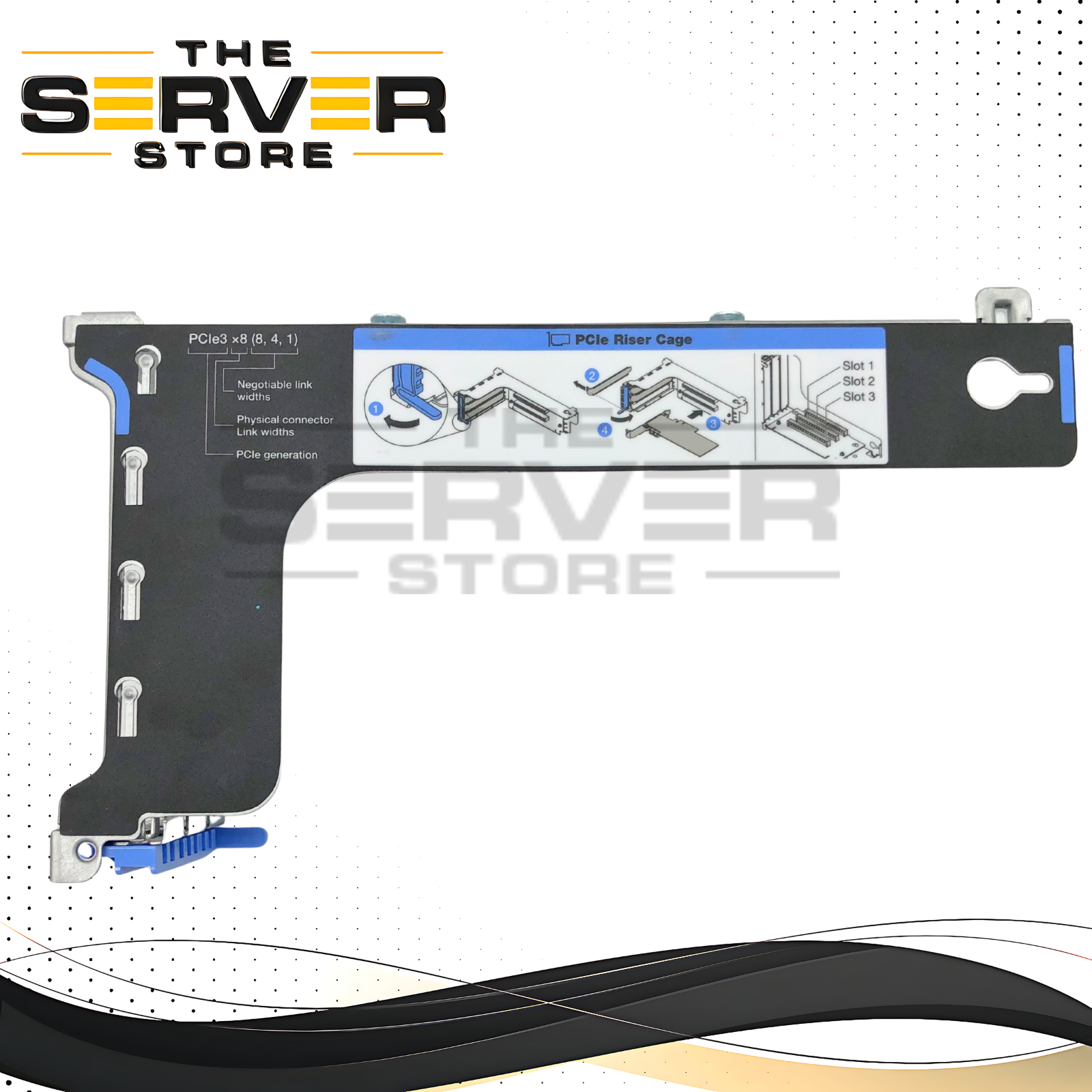 Lenovo ThinkSystem SR550 / SR650 2x PCIe3 x16 2U Riser 2 Card, With Metal Cage. P/N: 1GV295.