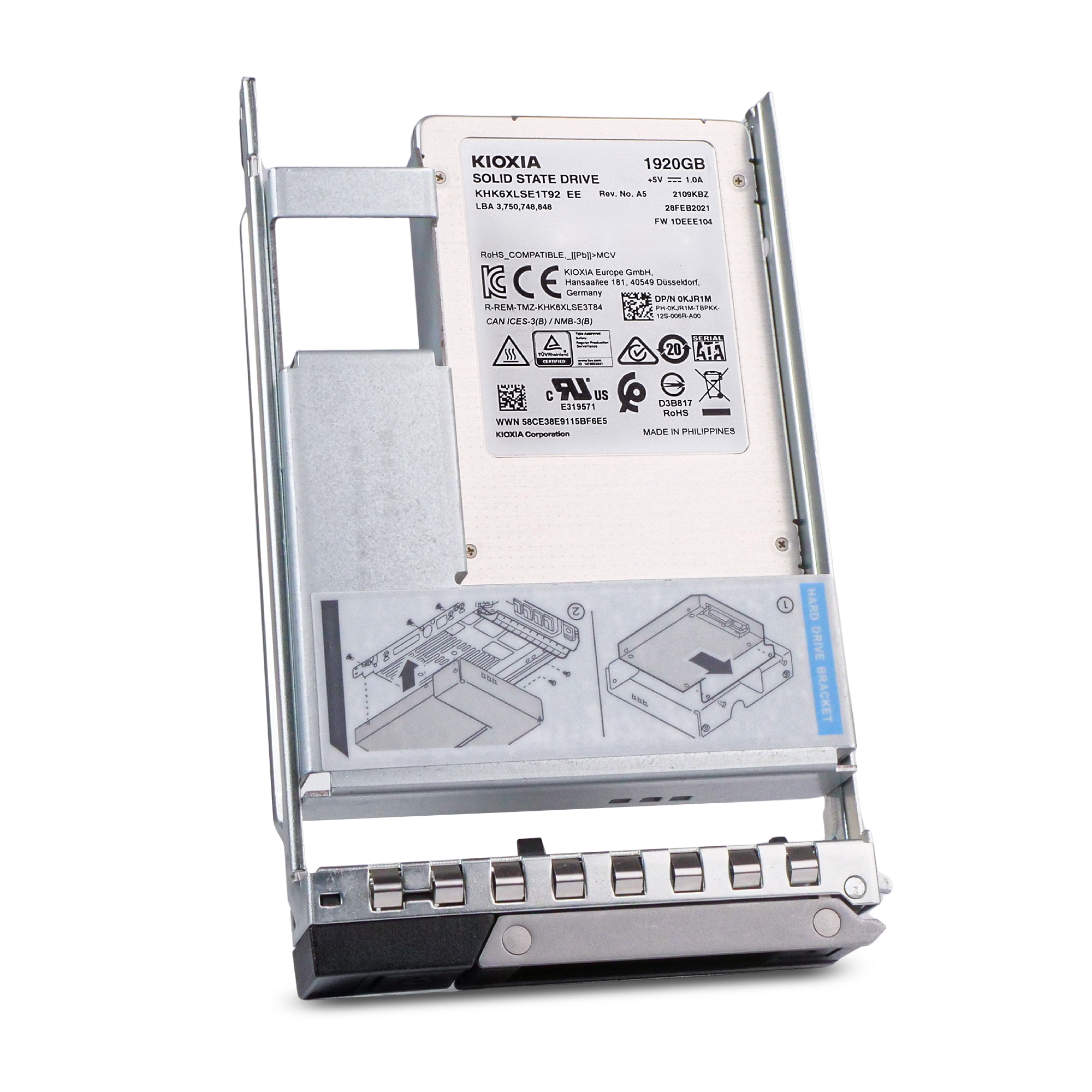 Dell G14 345-BBDG 1.92TB 0.6 DWPD SATA 6Gb/s 3D TLC Hybrid 3.5in Refurbished SSD