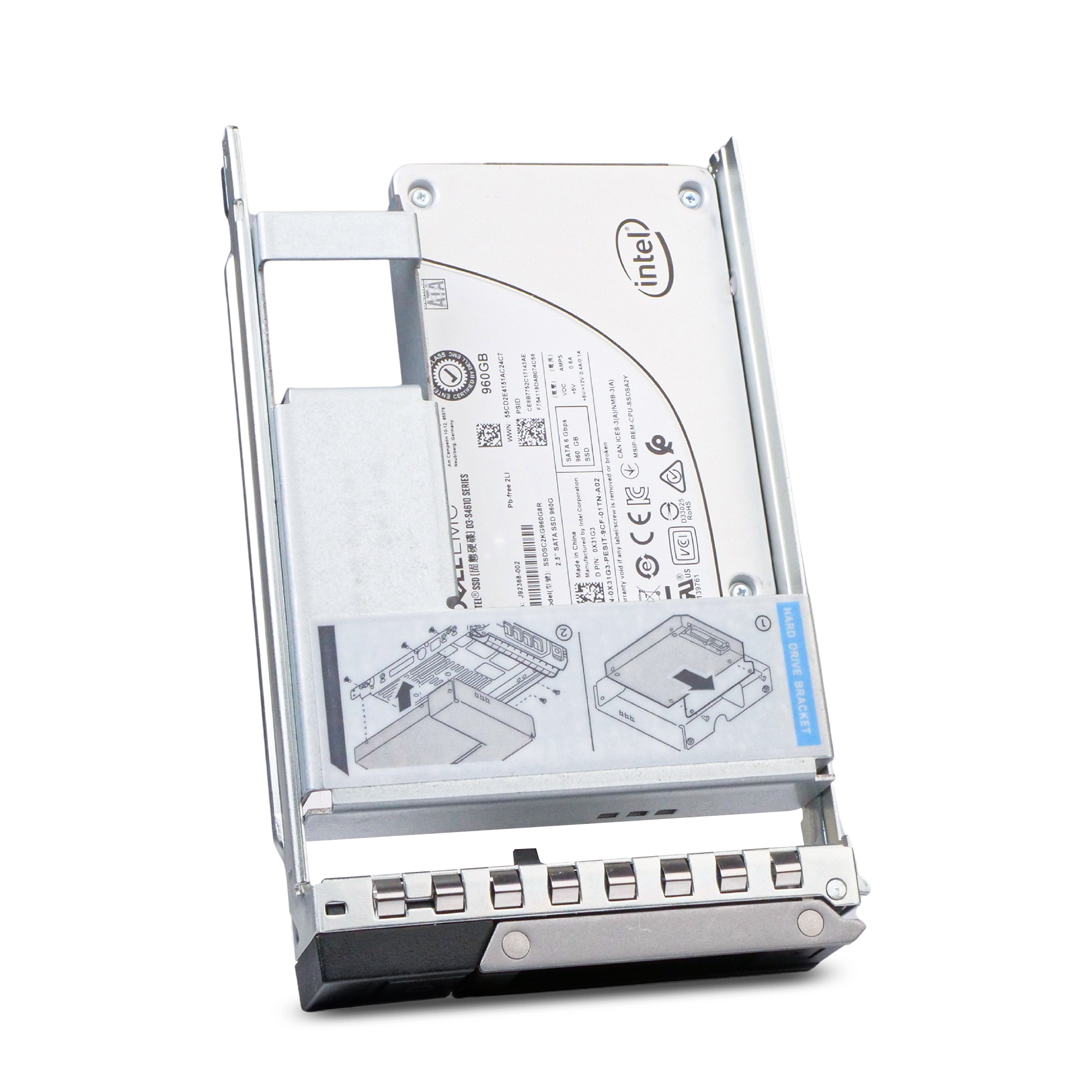 Dell G14 0YXCW9 960GB 3 DWPD SATA 6Gb/s 3D TLC Mixed Use Hybrid 3.5in Refurbished SSD