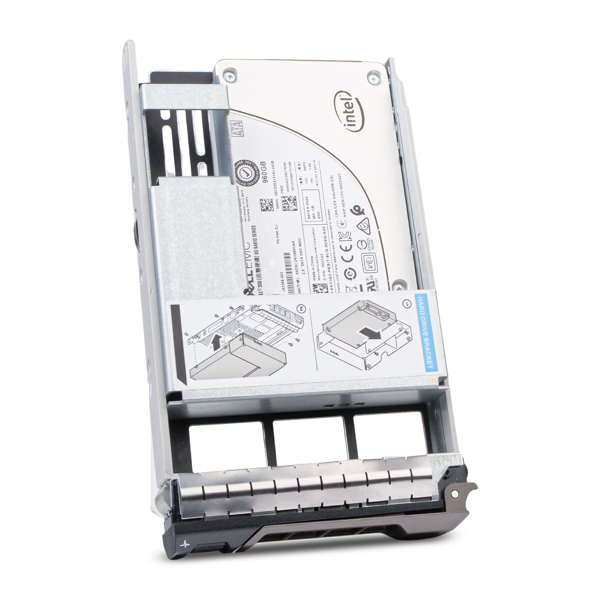 Dell G13 R7G07 960GB 3 DWPD SATA 6Gb/s 3D TLC Mixed-Used Hybrid 3.5in Refurbished SSD