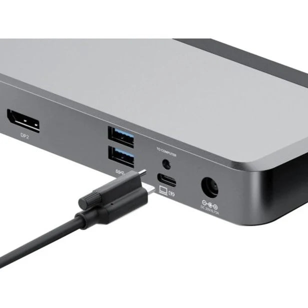 Alogic Universal Dock Dual Display Screen 4K docking station with 100W power delivery PD DP Alt Mode USB-C and USB-A devices