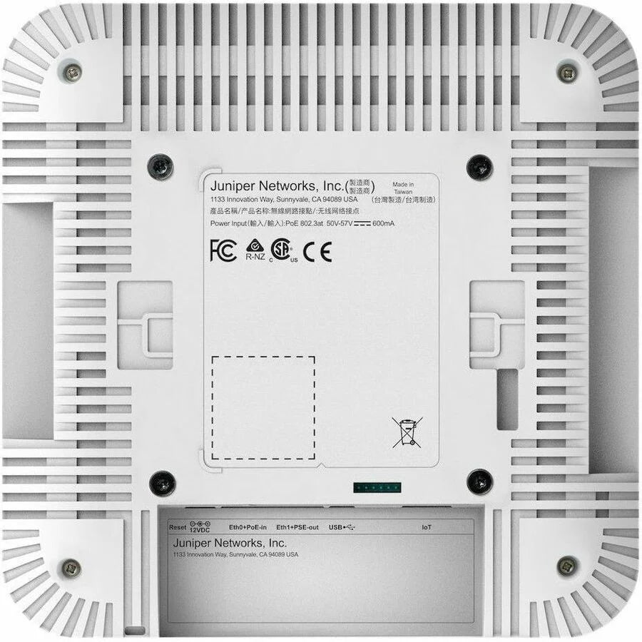 Juniper AP43 Dual Band Wi-Fi 6 IEEE 802.11 a/b/g/n/ac/ax 4.80 Gbit/s Wireless Access Point - Indoor