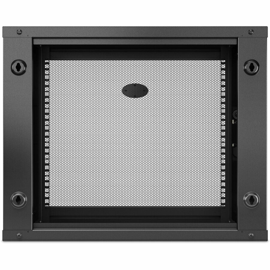 APC NetShelter 9U Wallmount Rack Enclosure Cabinet Single Hinged Switch Depth