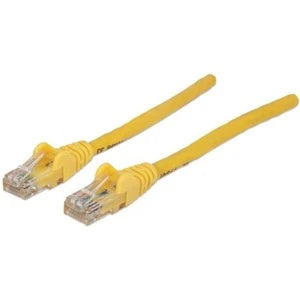 Network Patch Cable, Cat6, 1m, Yellow, CCA, U/UTP, PVC, RJ45, Gold Plated Contacts, Snagless, Booted, Lifetime Warranty
