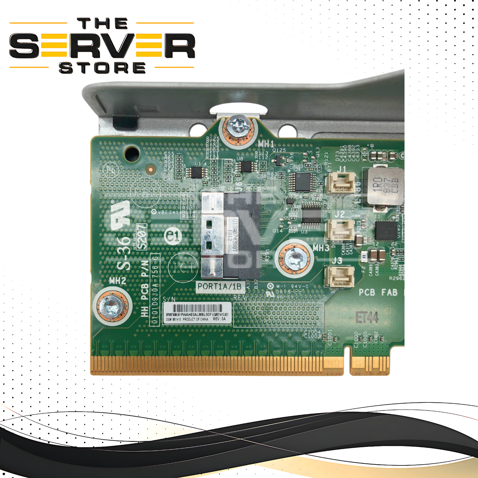 HPE ProLiant DL380 / DL560 Gen10 PCI-E 3.0 x8 / x1 Slim SAS Riser Board with Metal Cage. P/N: 875086-001.