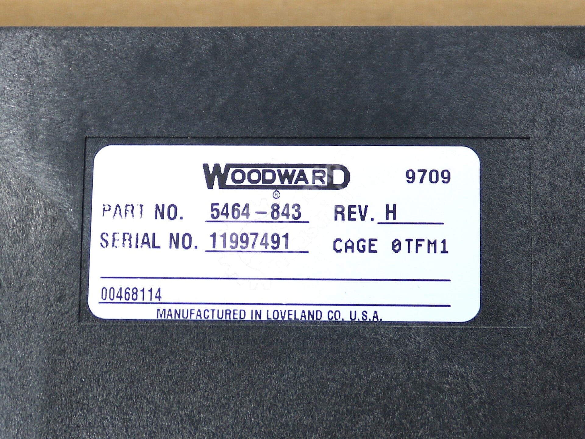 5464-843 By Woodward 9-Pin I/O NetCon CPU Module New Surplus No Box