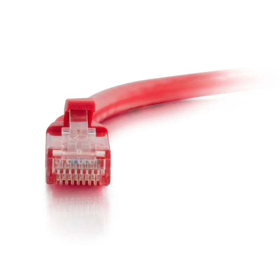 C2G 2ft Cat6a Snagless Unshielded (UTP) Ethernet Cable - Cat6a Network Patch Cable - PoE - Red