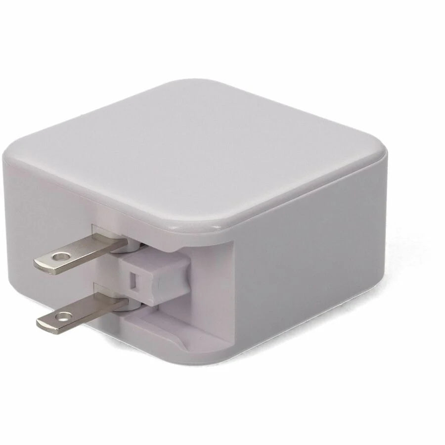 AddOn Wall Plug to USB C 3.1 15V at 3A, or 20V at 3A 60W total for US White