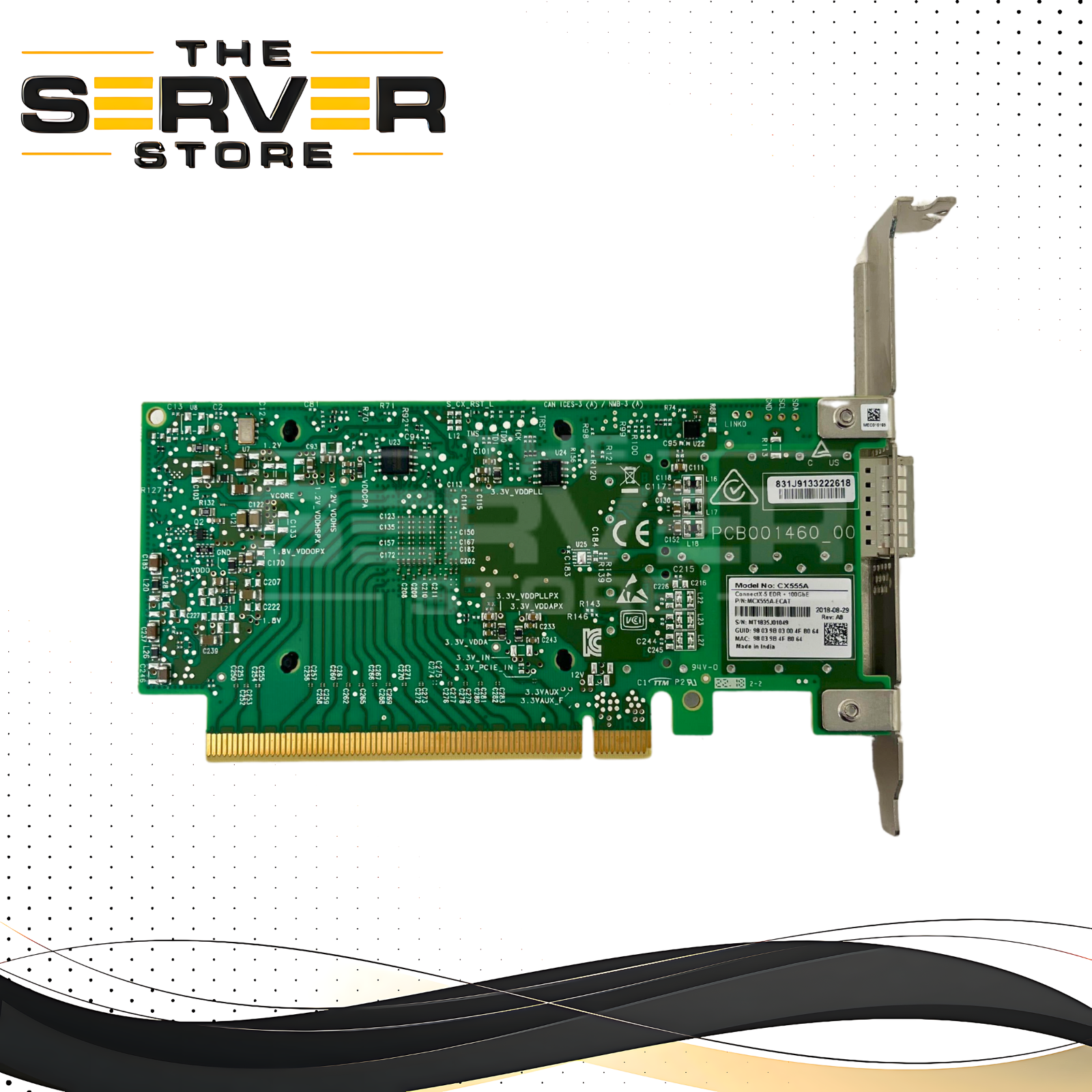Mellanox MCX555A ConnectX-5 VPI EDR 100GbE Single Port QSFP28 PCIe 3.0 x16 Network Card MCX555A-ECAT