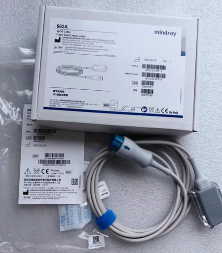 Mindray 7-Pin SpO₂ Extension Cable 562A for T5, T6, T8, iPM iMEC Patient Monitors