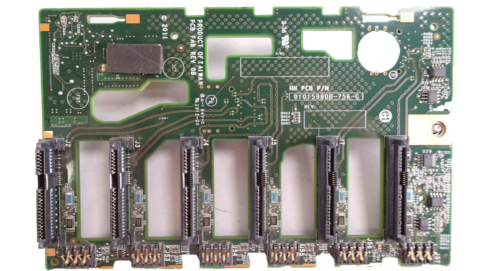 Placa posterior ML350 GEN8 // 638929-001 // 667278-001 // 638929-00A 886370655 Placa