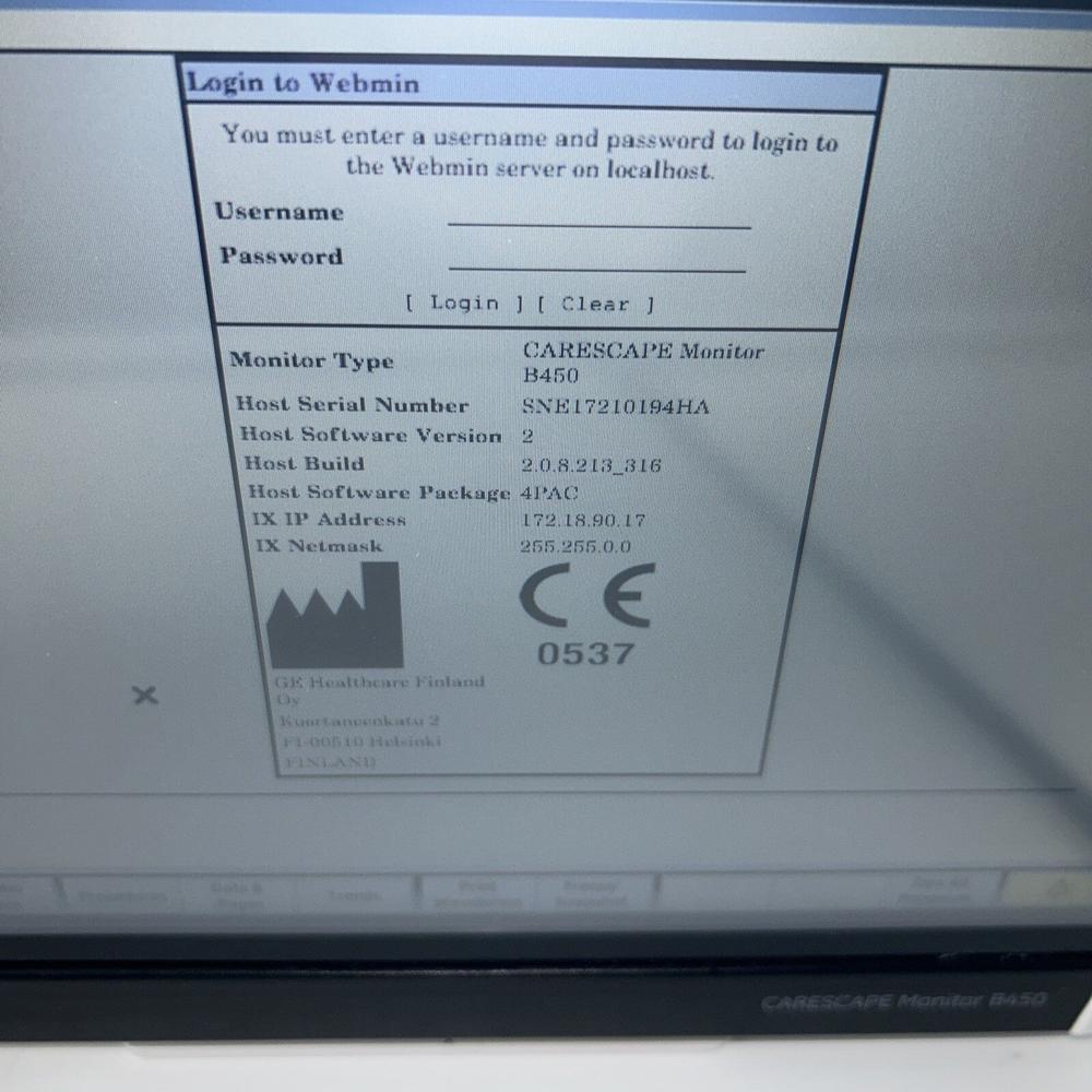 Ge Healthcare Carescape B450 Patient Monitor  30 Day Warranty!