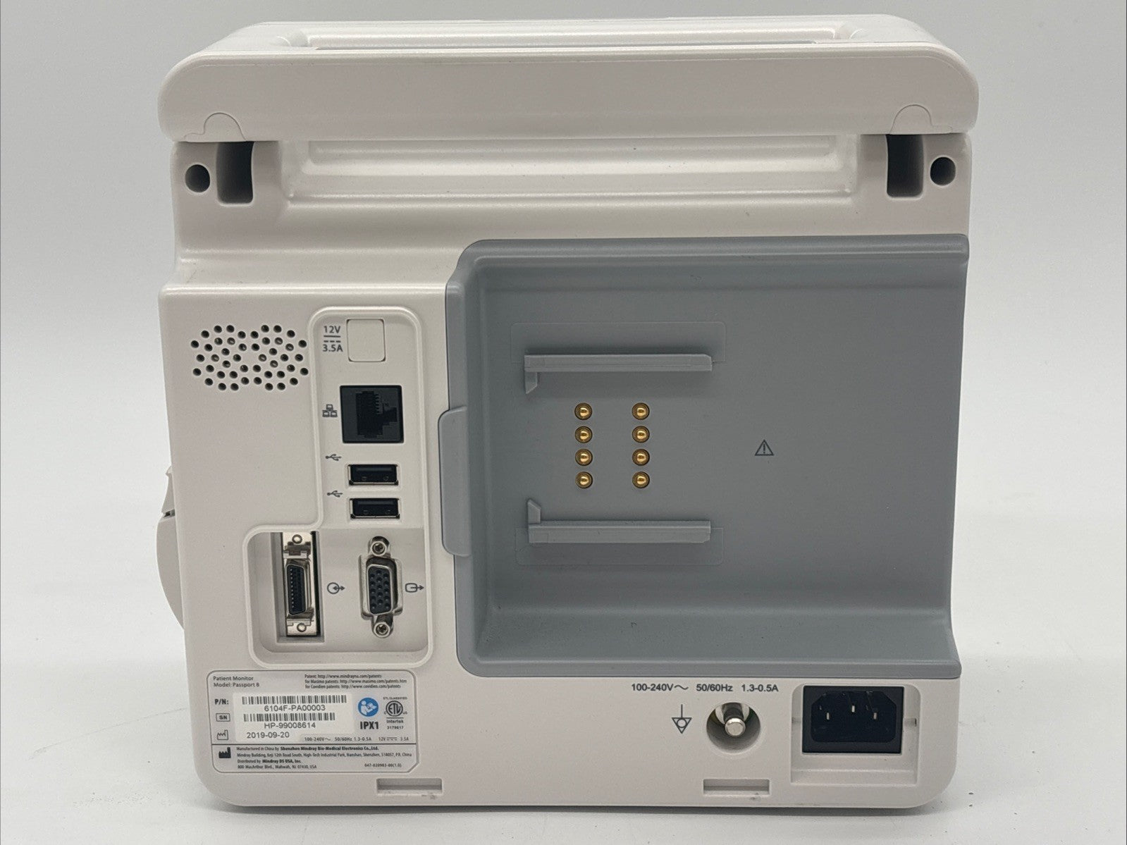 Mindray Passport 8 Patient Monitor W Cables Nellcor SPO2 — 30 Day Warranty!