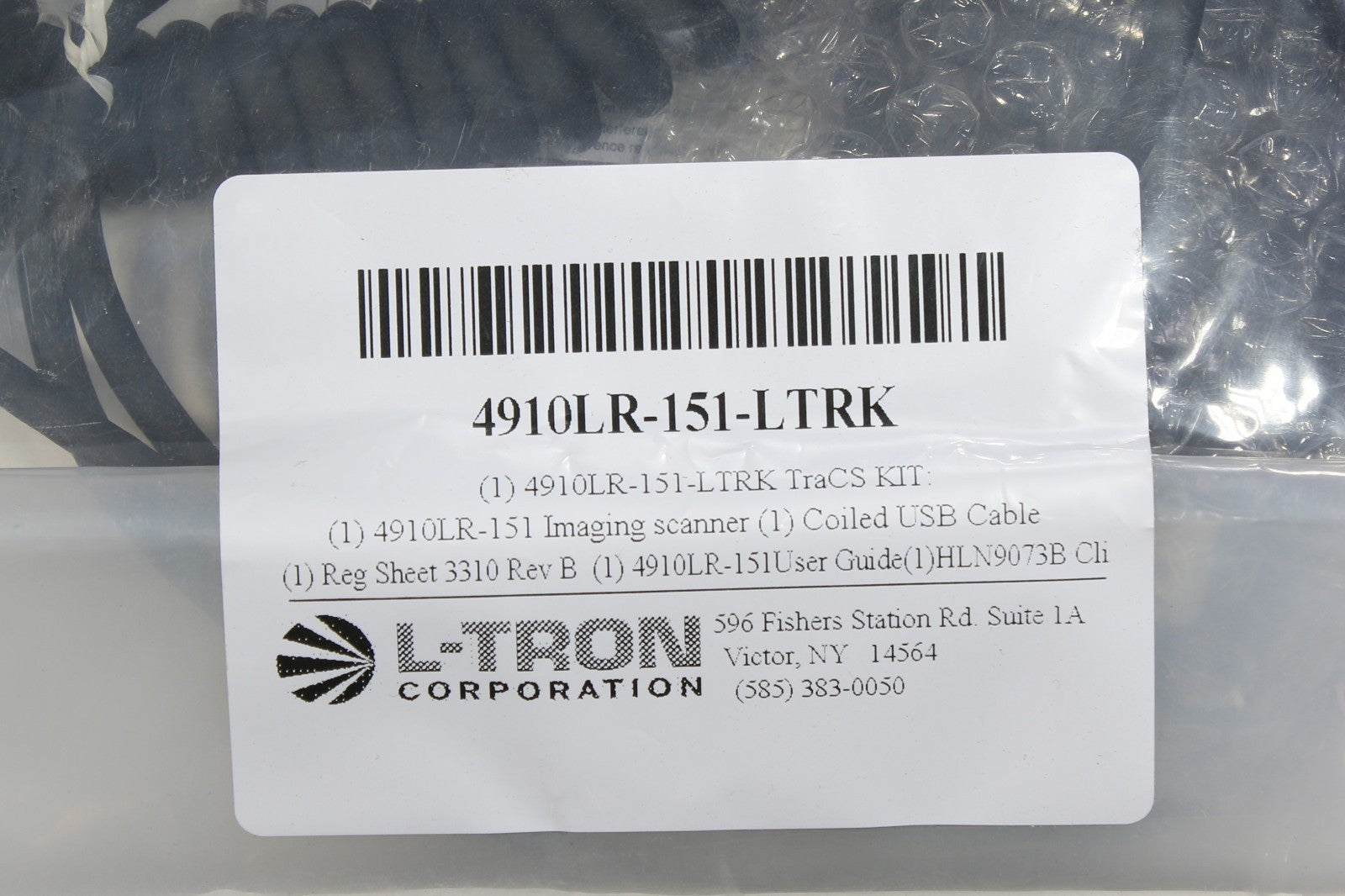 NEW Honeywell L-Tron  LTRON 4910LR-151-LTRK USB Area Imaging Scanner Kit