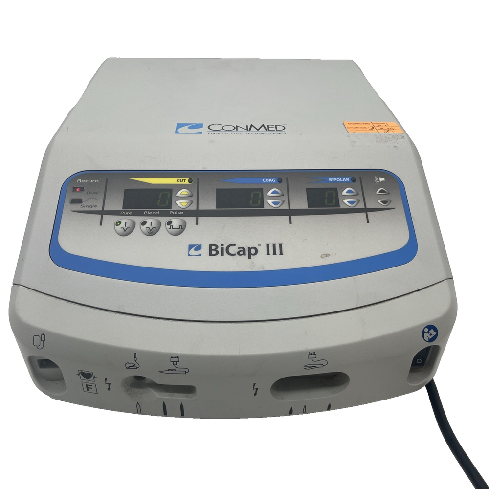 ConMed – BiCap III electrosurgical unit – RF12000 – 30-day warranty