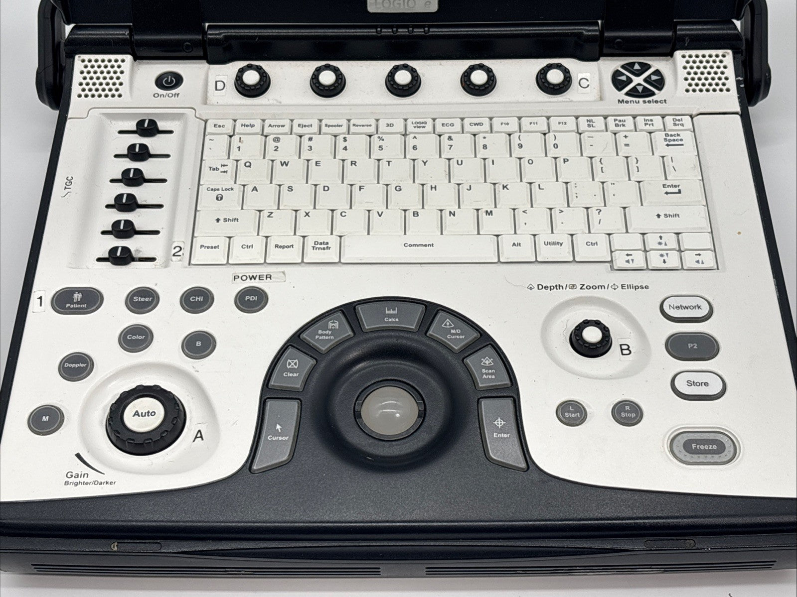 GE Logiq E Ultrasound System (REF: 5419804) With Power Supply — 30 Day Warranty!