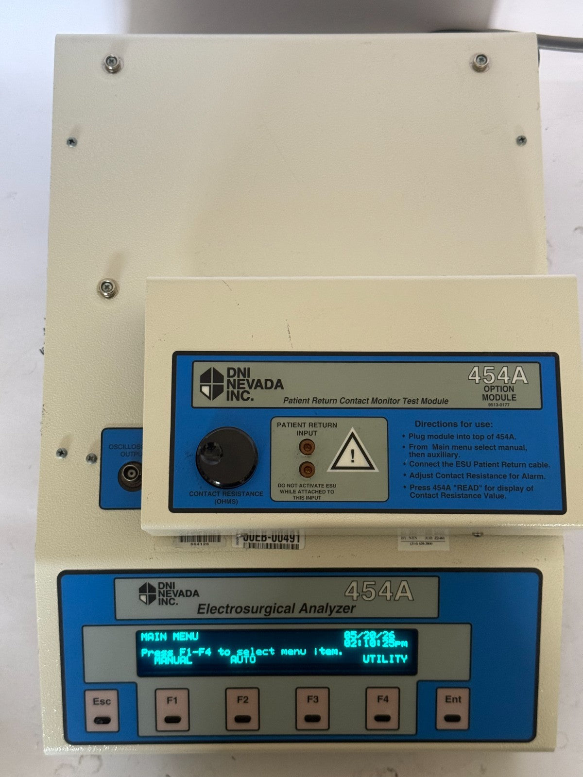 DNI Nevada Fluke 454A Electrosurgical Analyzer with Option Module