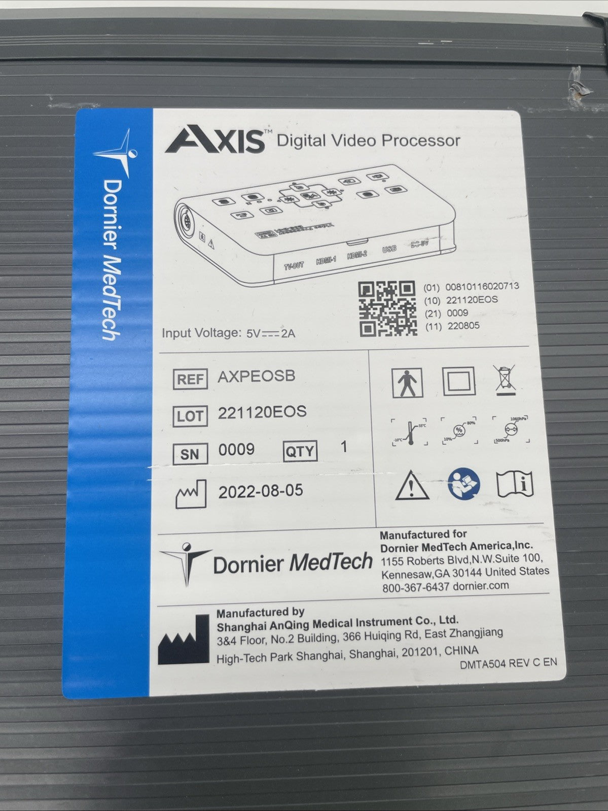 Axis Digital Video Processor EOS -B- 01 30 Day Warranty!