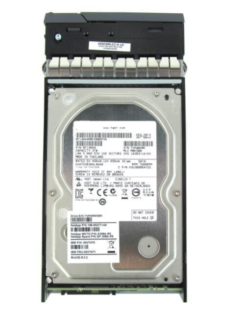 X308A-R5 3TB 7.2K 3G LFF 3.5" SATA HARD DRIVE 00V7471 00V7470 W/TRAY