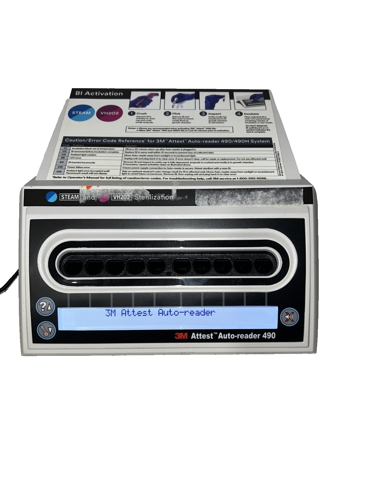 3M – Attest autoreader – 490 – with power supply – biological indicator incubator