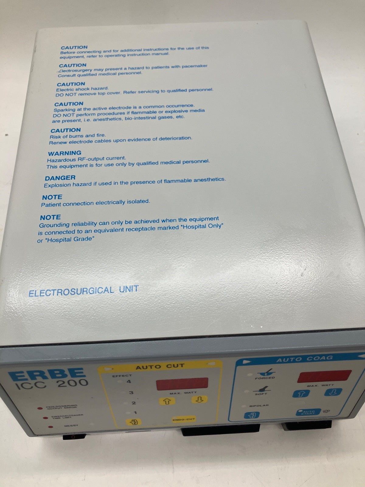 ERBE ICC 200 APC 300 with Foot Pedal and Cables 30 Day Warranty