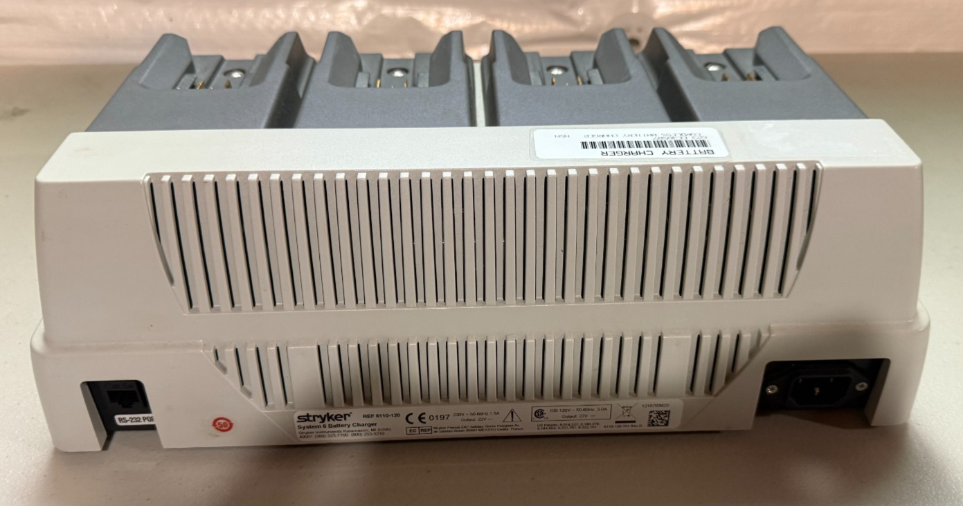 Stryker 6110-120 System 6 Battery Charger | 30 Day Warranty