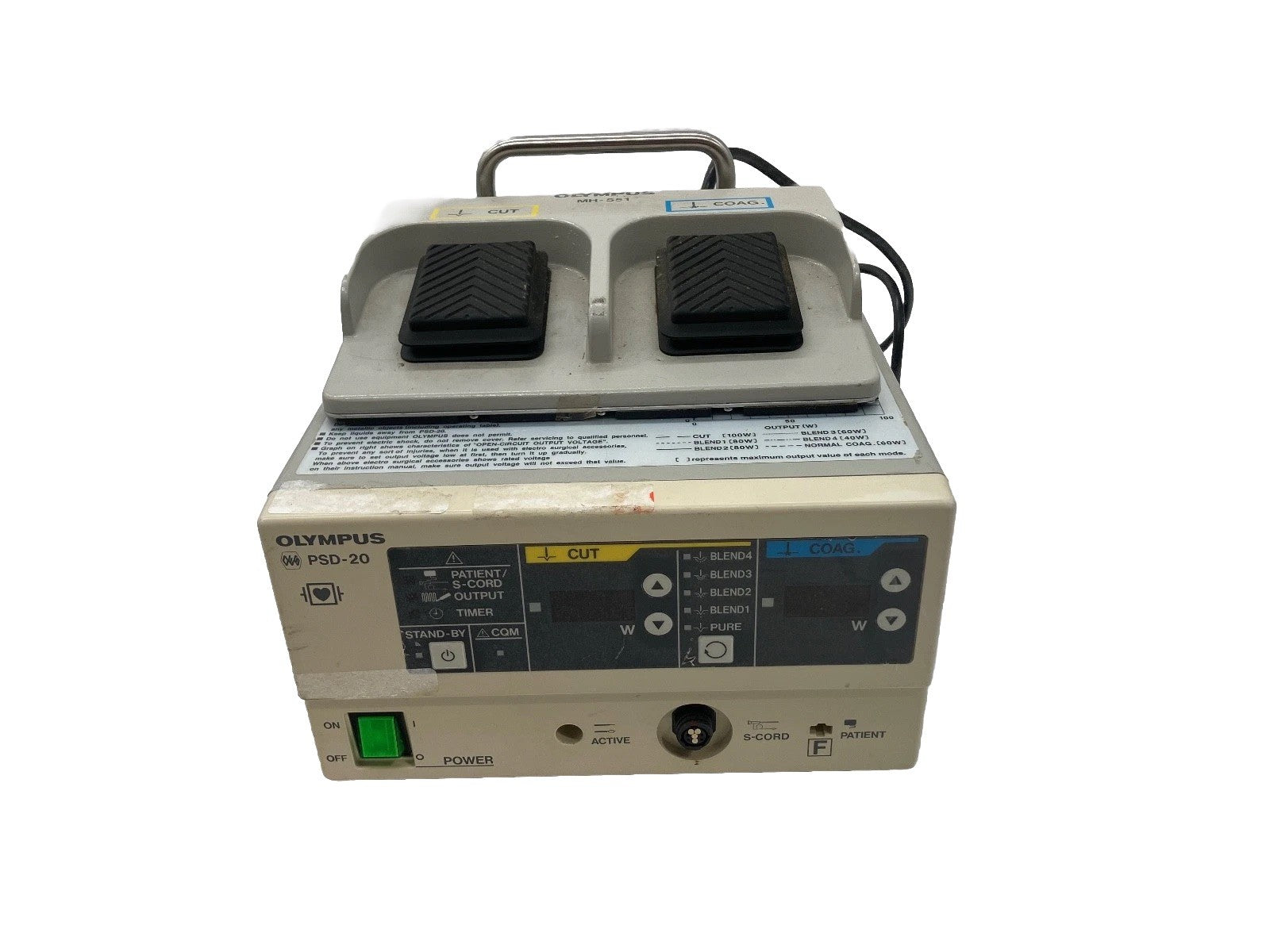 Olympus PSD–20 ESU Electrosurgical Unit with Foot Pedal 30 Day Warranty!