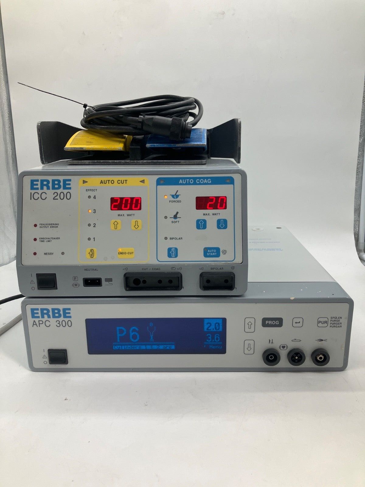 ERBE ICC 200 APC 300 with Foot Pedal and Cables 30 Day Warranty