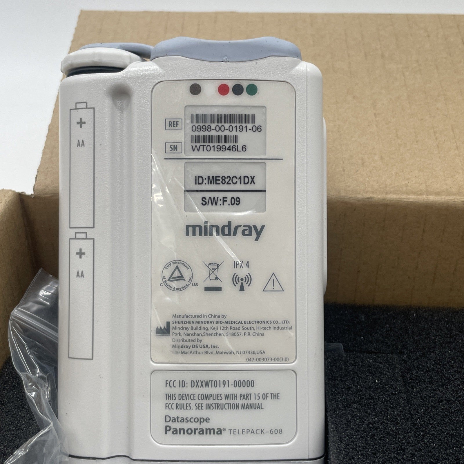 New Mindray Panorama Telepack Telemetry Transmitter  0998-00-0191-06