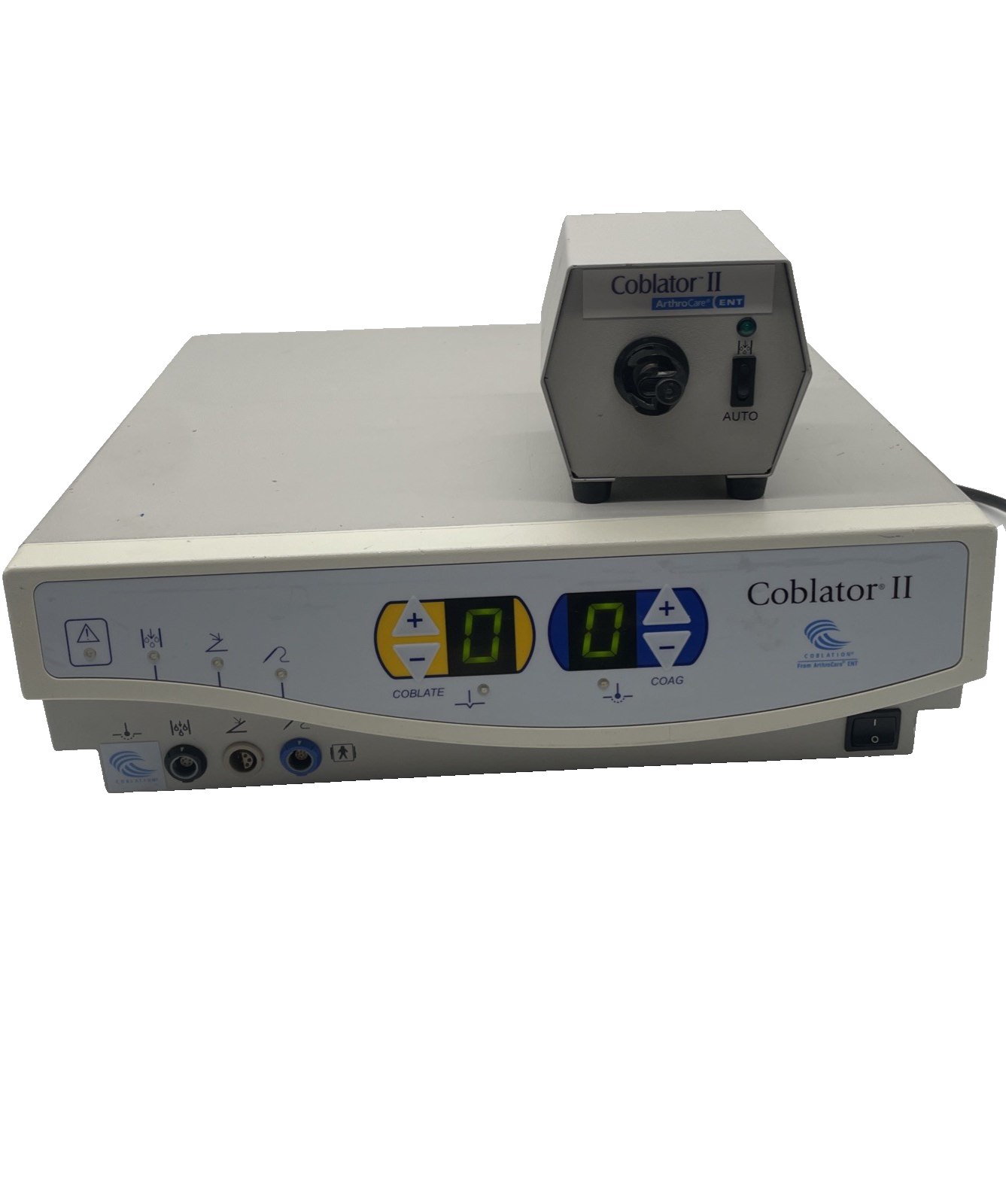ArthroCare – Coblator II electrosurgical unit – RF8000E – with flow control valve unit and footswitch