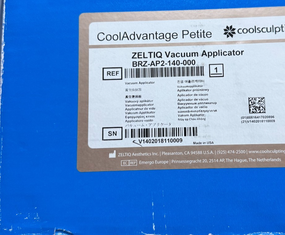 Zeltiq Coolsculpting CoolAdvantage Petite BRZ-AP2-140-000 | 30 Day Warranty