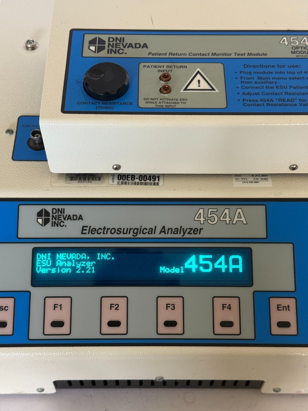 DNI Nevada Fluke 454A Electrosurgical Analyzer with Option Module