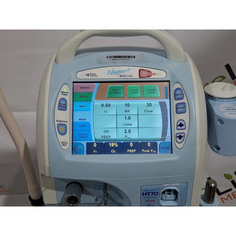 Newport - Ventilator with Oxygen Blender HT70 Plus 30 Day Warranty