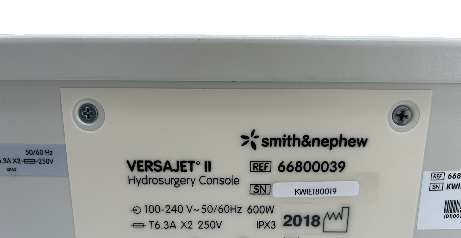 Smith & Nephew Versajet II Hydrosurgery System REF 66800039 Footswitch 66800472