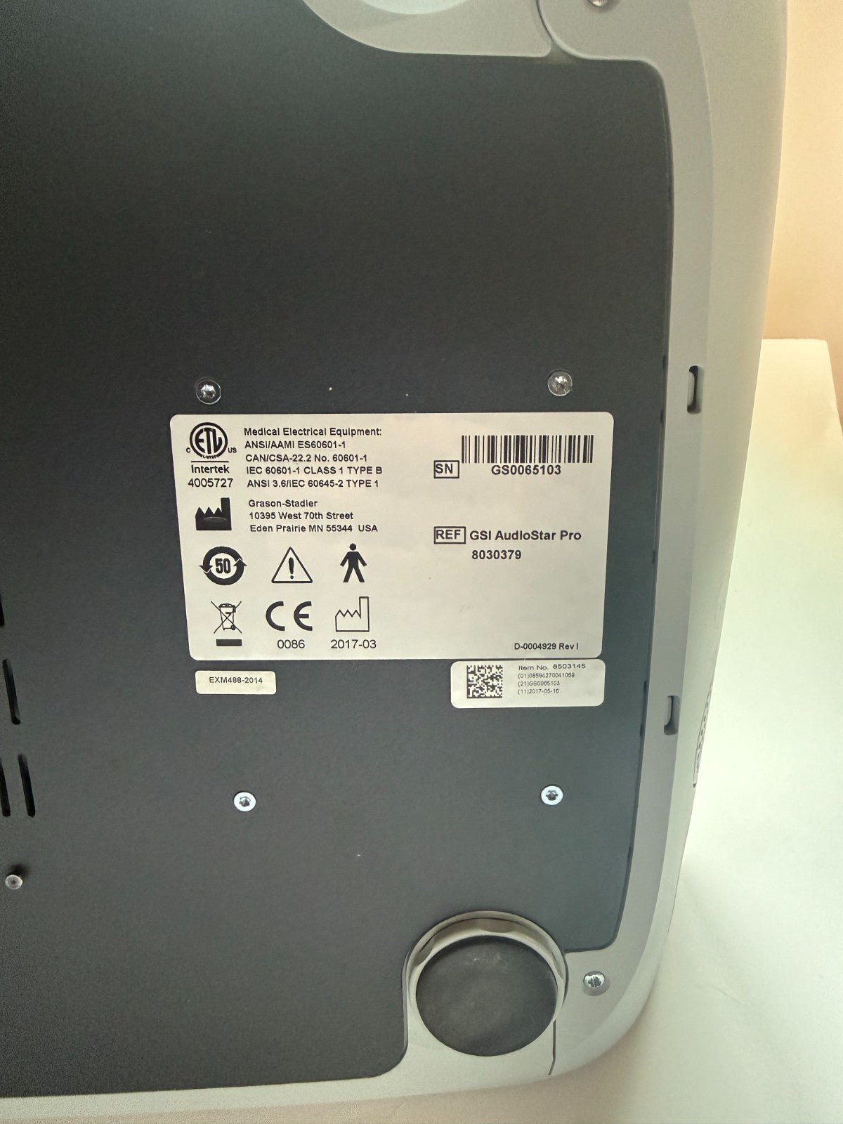 Grason-Stadler GSI Audiostar Pro with Power Cable | 30 Day Warranty