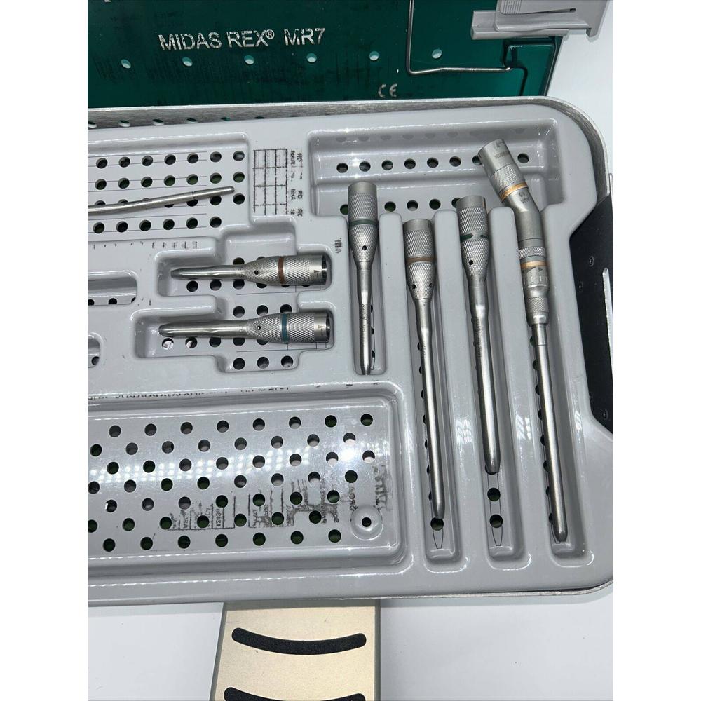 MEDTRONIC MIDAS REX MR7 PM700 PNEUMATIC DRILL WITH ATTACHMENTS 30 Day Warranty!
