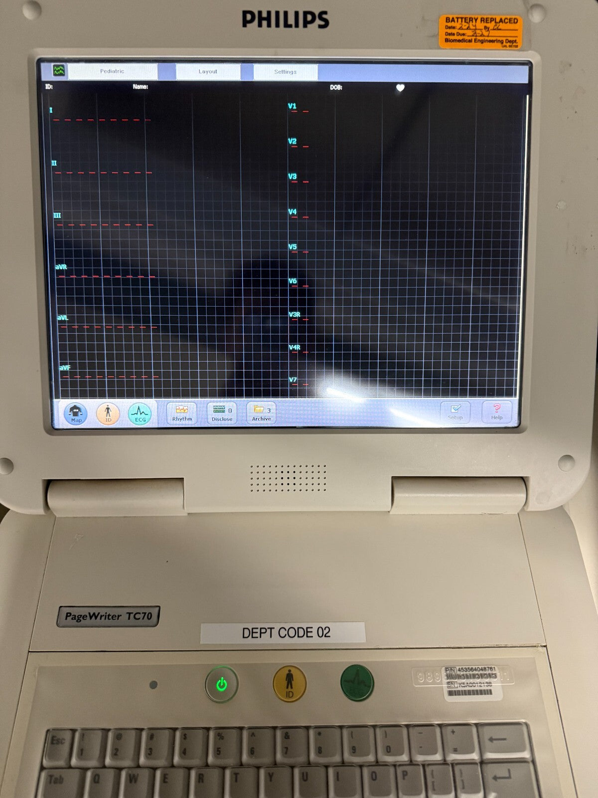Philips PageWriter TC70 ECG EKG w/ Patient Module - 30 Day Warranty