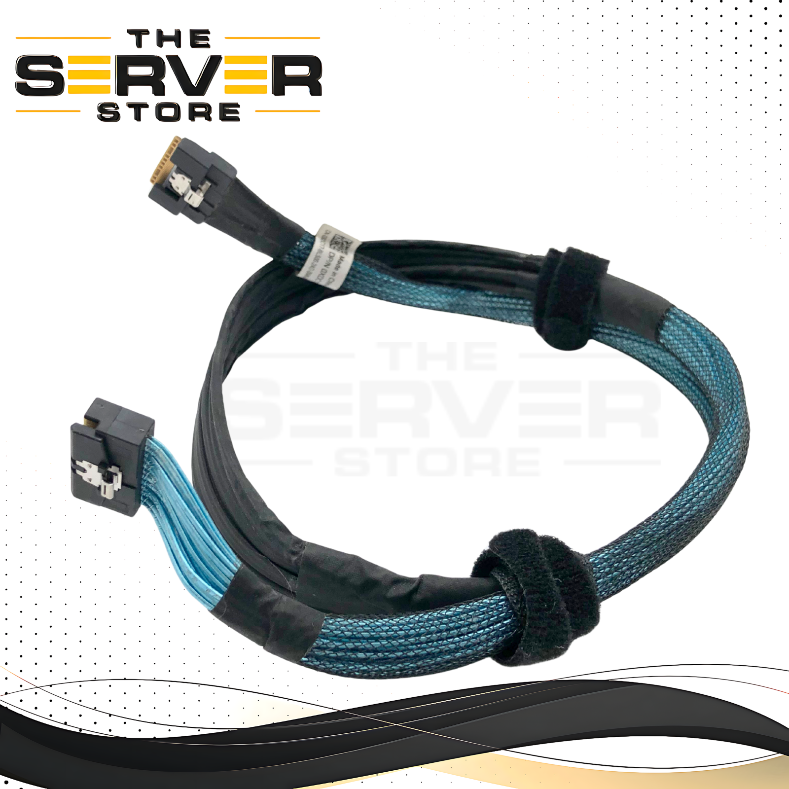 Dell PowerEdge R750 Internal SAS RAID Cable for 8-Bay Backplane to PERC H755 Controller. OEM by Bizlink. P/N: XDC17, 0XDC17.
