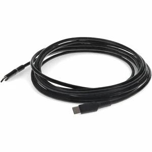 AddOn 2.0m (6.6ft) USB C Male to USB C Male USB 2.0 Sync and Charge Black Cable