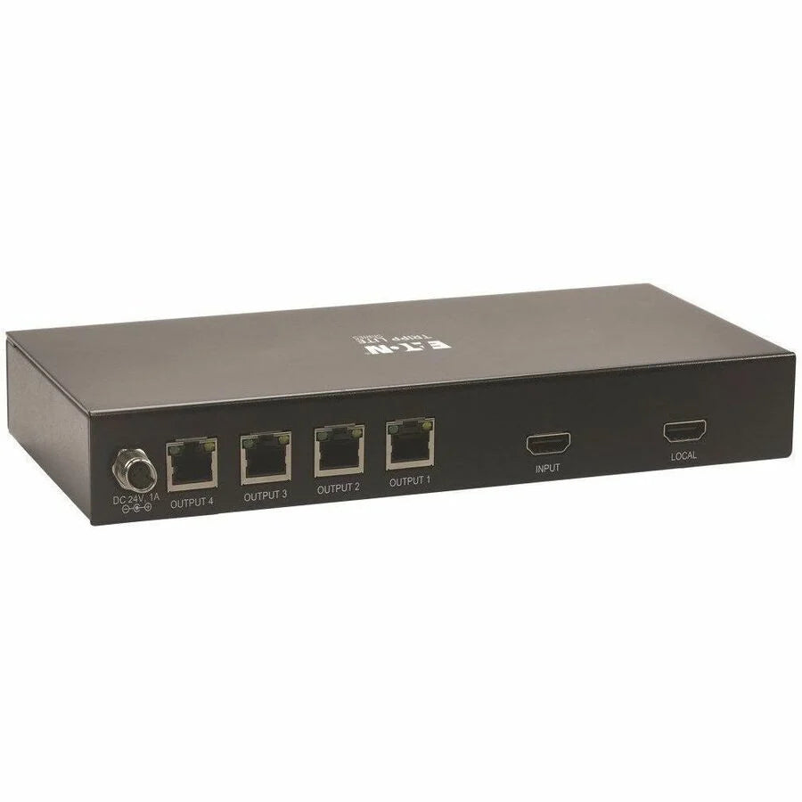 Eaton Tripp Lite Series 1x4 HDMI over Cat6 Splitter for Medical Applications, 4K 60 Hz, HDR, 4:4:4, PoC, 50-230 ft. (15-70 m), TAA