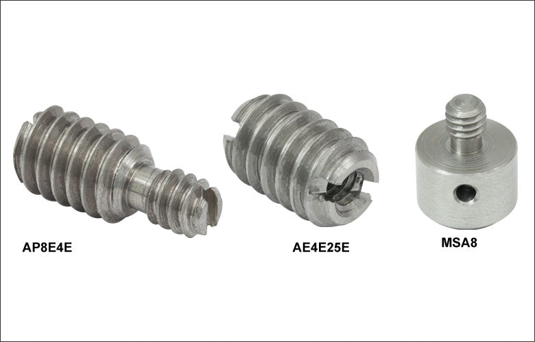 TH-AP8E4E - Adapter with External 8-32 Threads and External 4-40 Threads