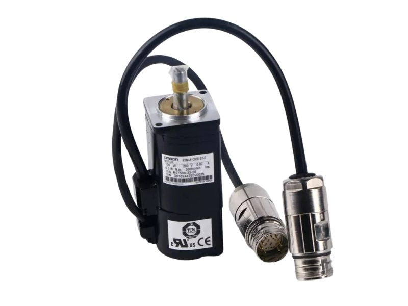 Omron R7M-A10030-S1 Servo Motor 100W 3000RPM 230VAC Incremental Encoder